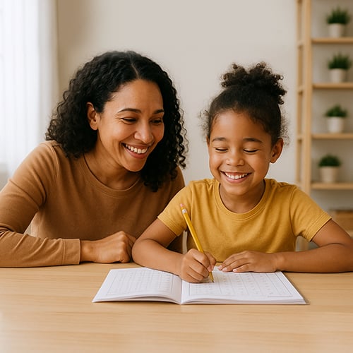 child-finishes-a-workbook child-finishes-a-workbook